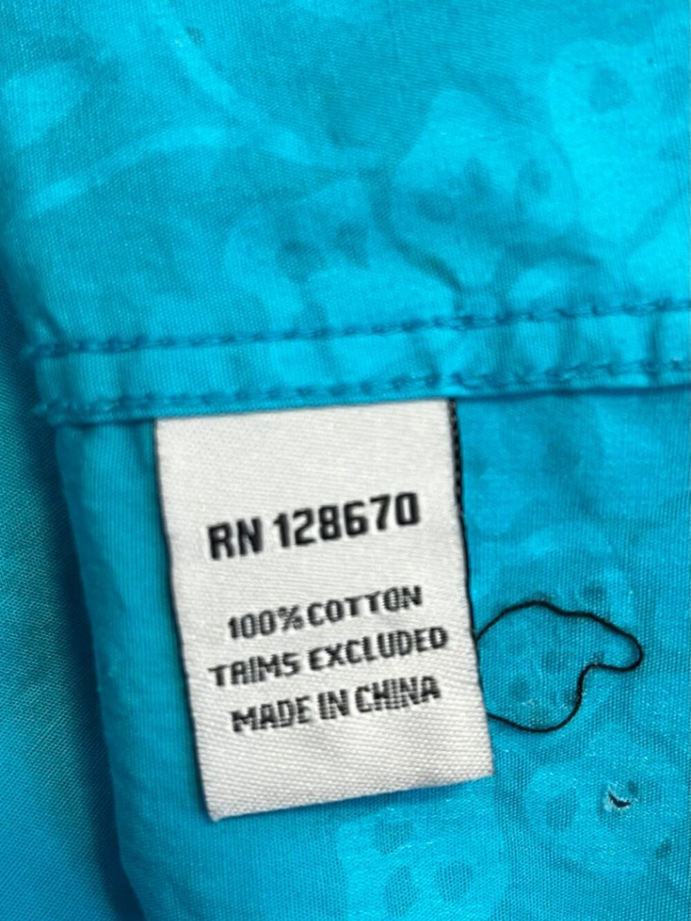 Cowgirl Hardware Turquoise / Teal Long Sleeve Pearl Snap Western Shirt size XL - Picture 13 of 14